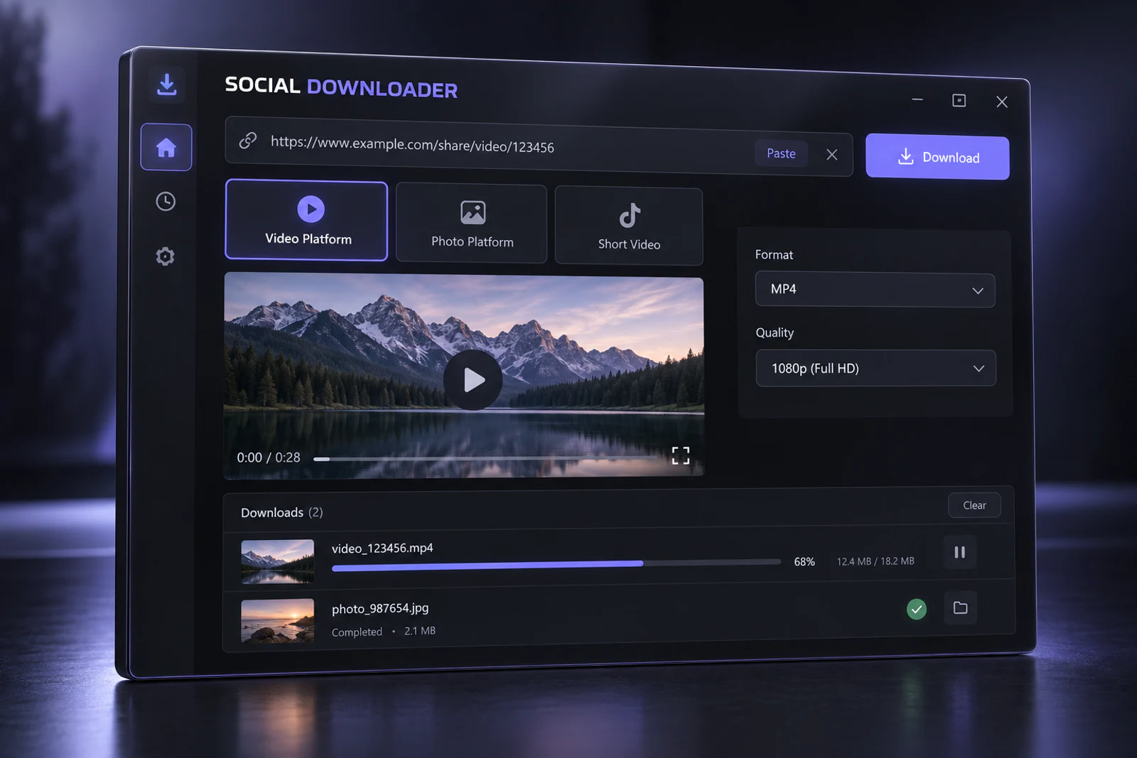 Social Downloader proje görseli